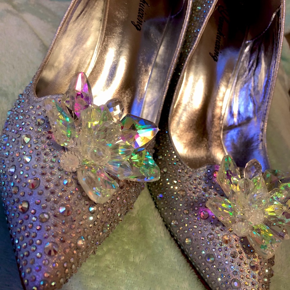 CINDERELLA  CRYSTAL SWAROVSKI 💎 PUMPS